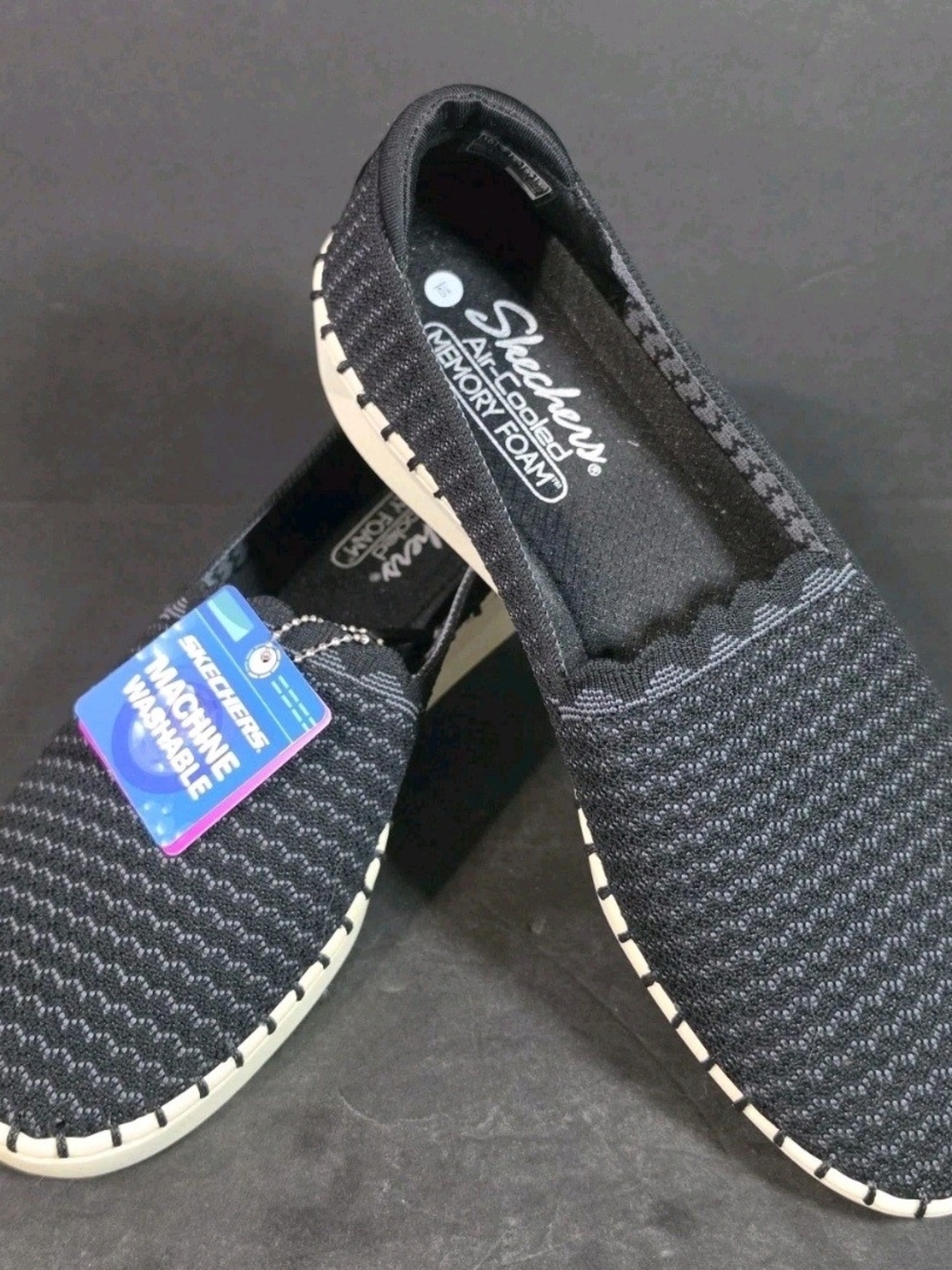 Skechers Black Slip-On Memory Foam Loafers for WoMen - Picture 7 of 7